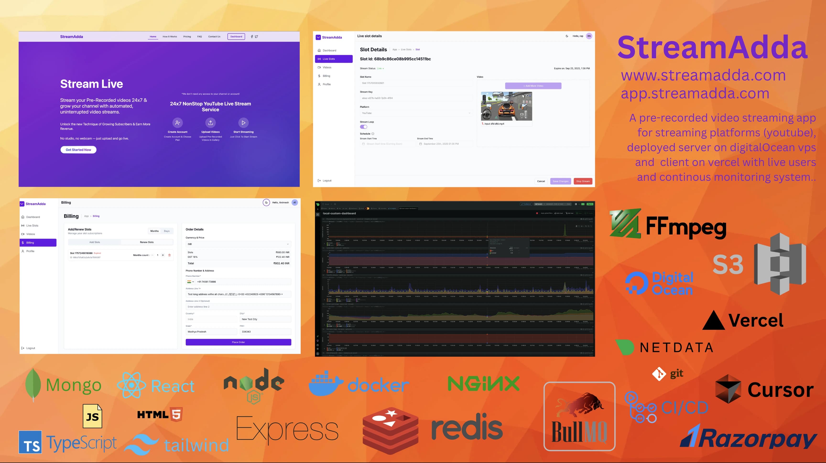 StreamAdda : pre-recorded video streaming platform